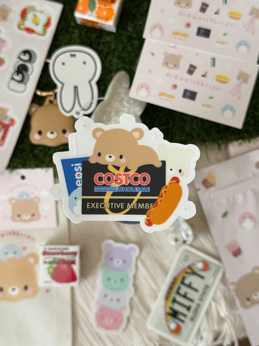 Costco Executive Member Fanart Clear Vinyl Sticker (Pepsi Version)