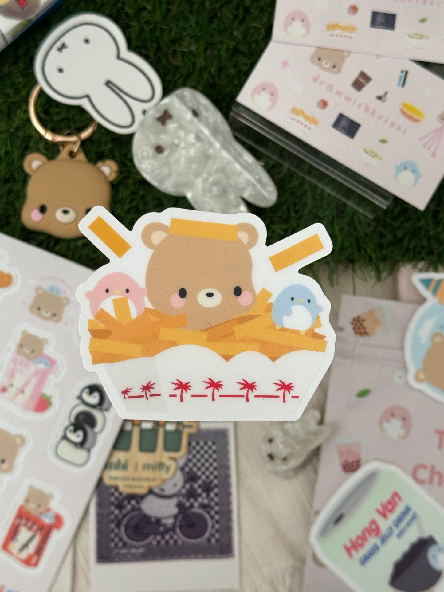 In-n-Out French Fries Clear Vinyl Sticker