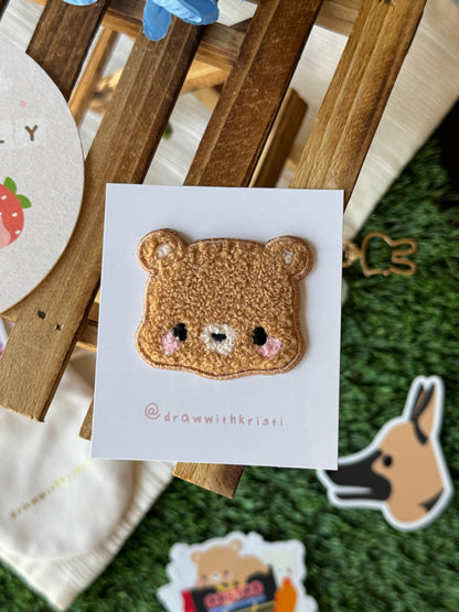 Brown Bear Iron-On Patch (Toffee)