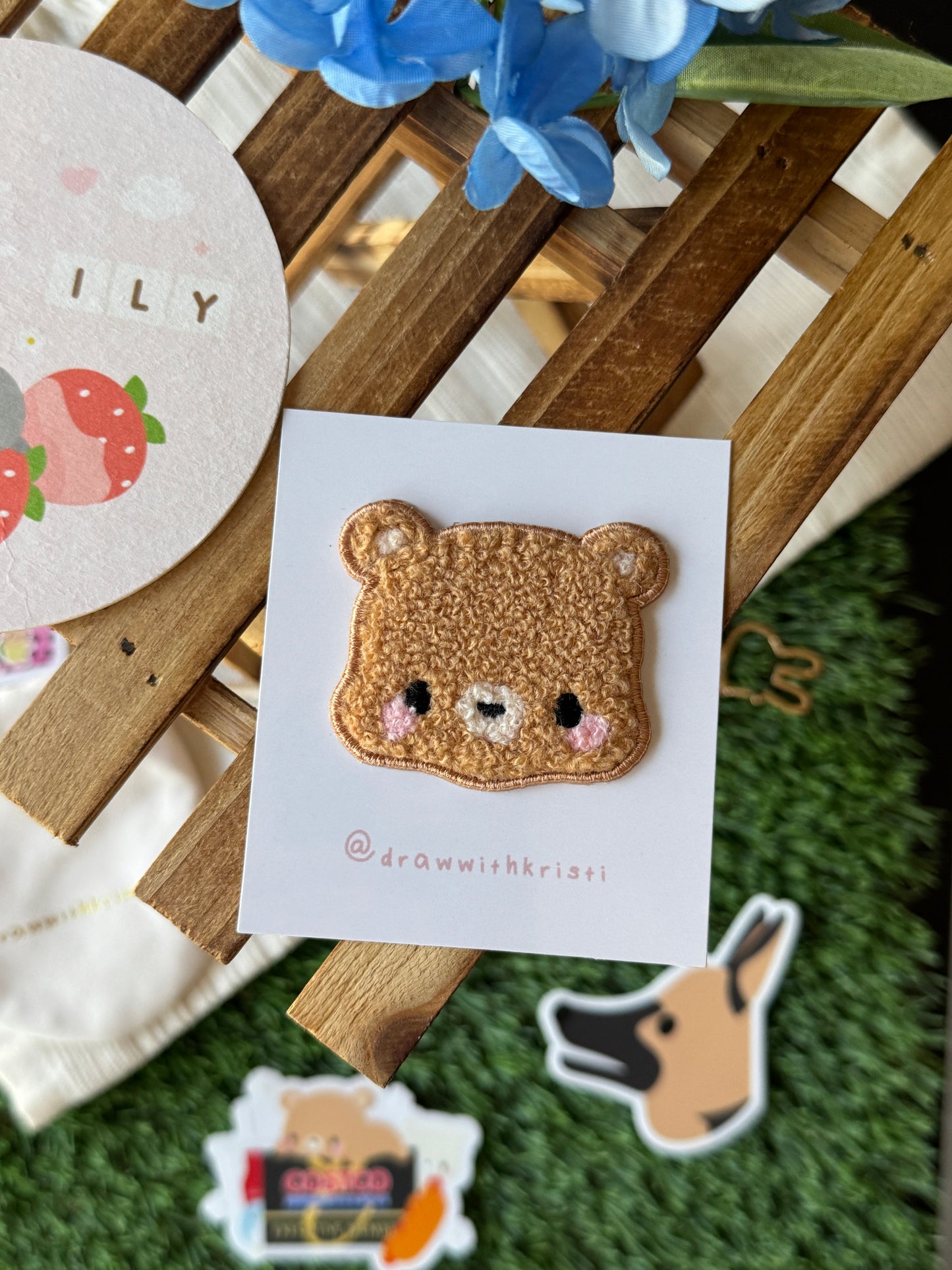 Brown Bear Iron-On Patch (Toffee)