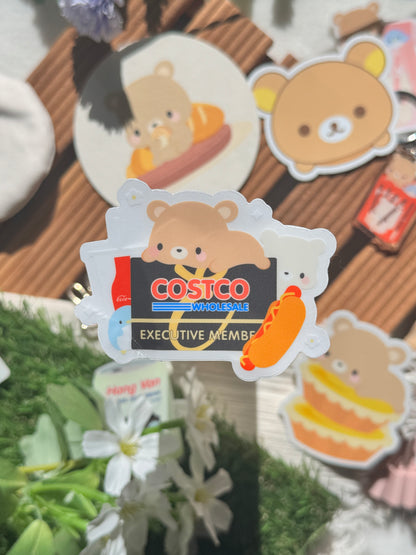 Costco Executive Member Fanart Clear Vinyl Sticker (Coca Cola Version)
