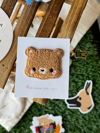 Brown Bear Iron-On Patch (Toffee)
