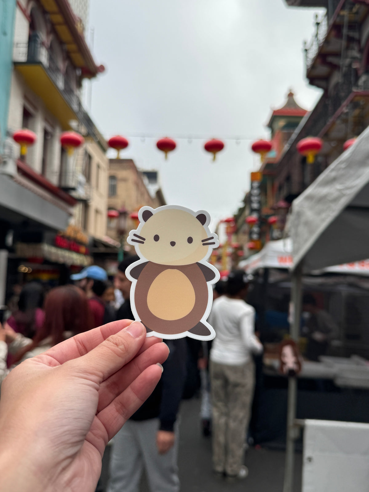 Sea Otter Vinyl Sticker