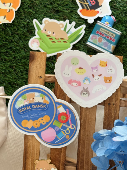 Character Heart/Sewing Kit Vinyl Sticker