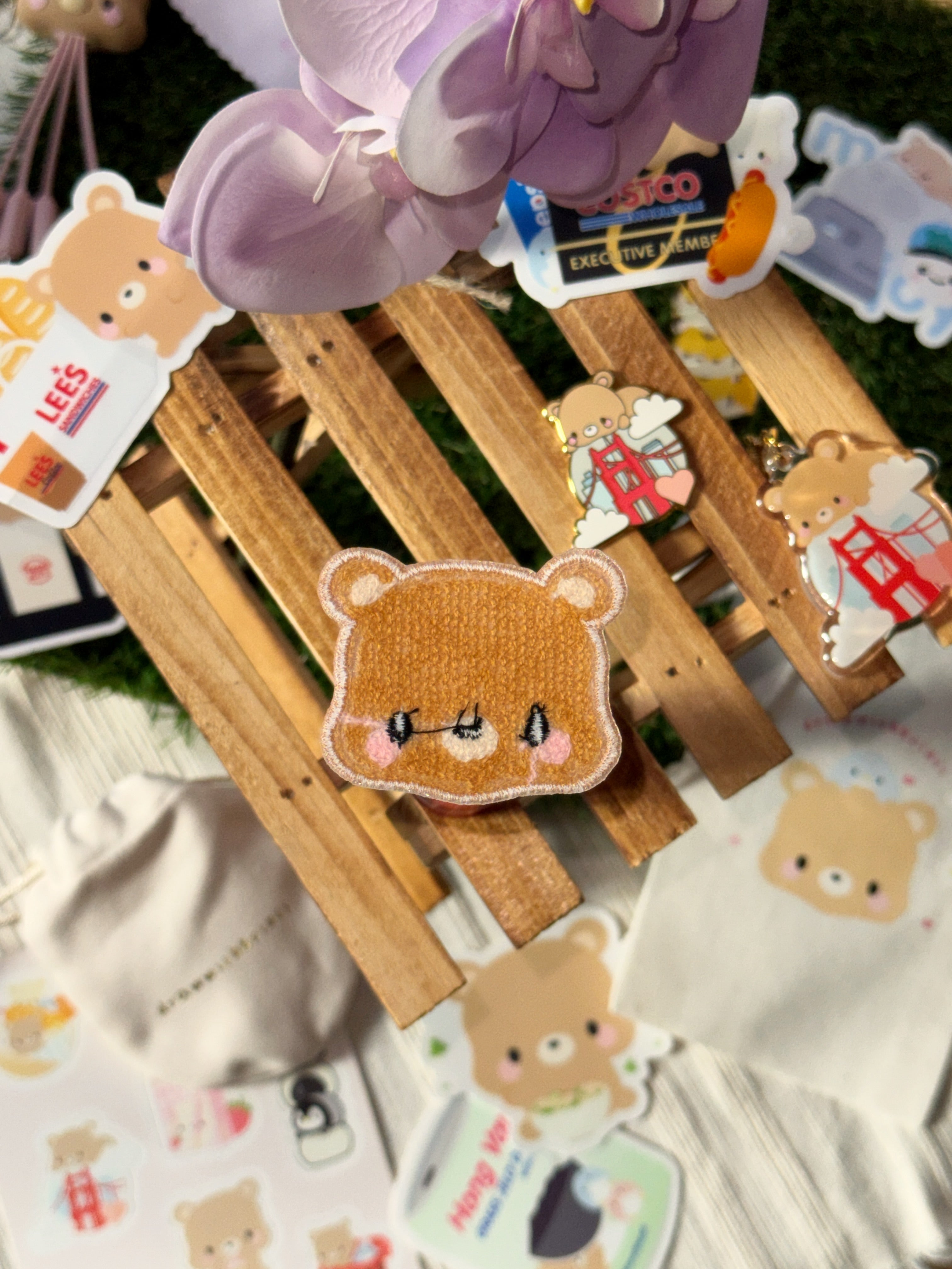 Brown Bear Iron-On Patch (Toffee)