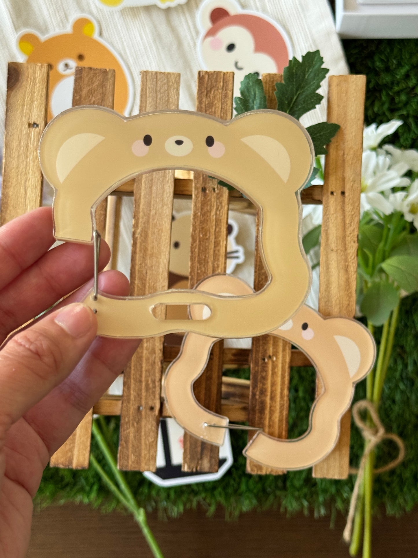 Toffee Acrylic Carabiner