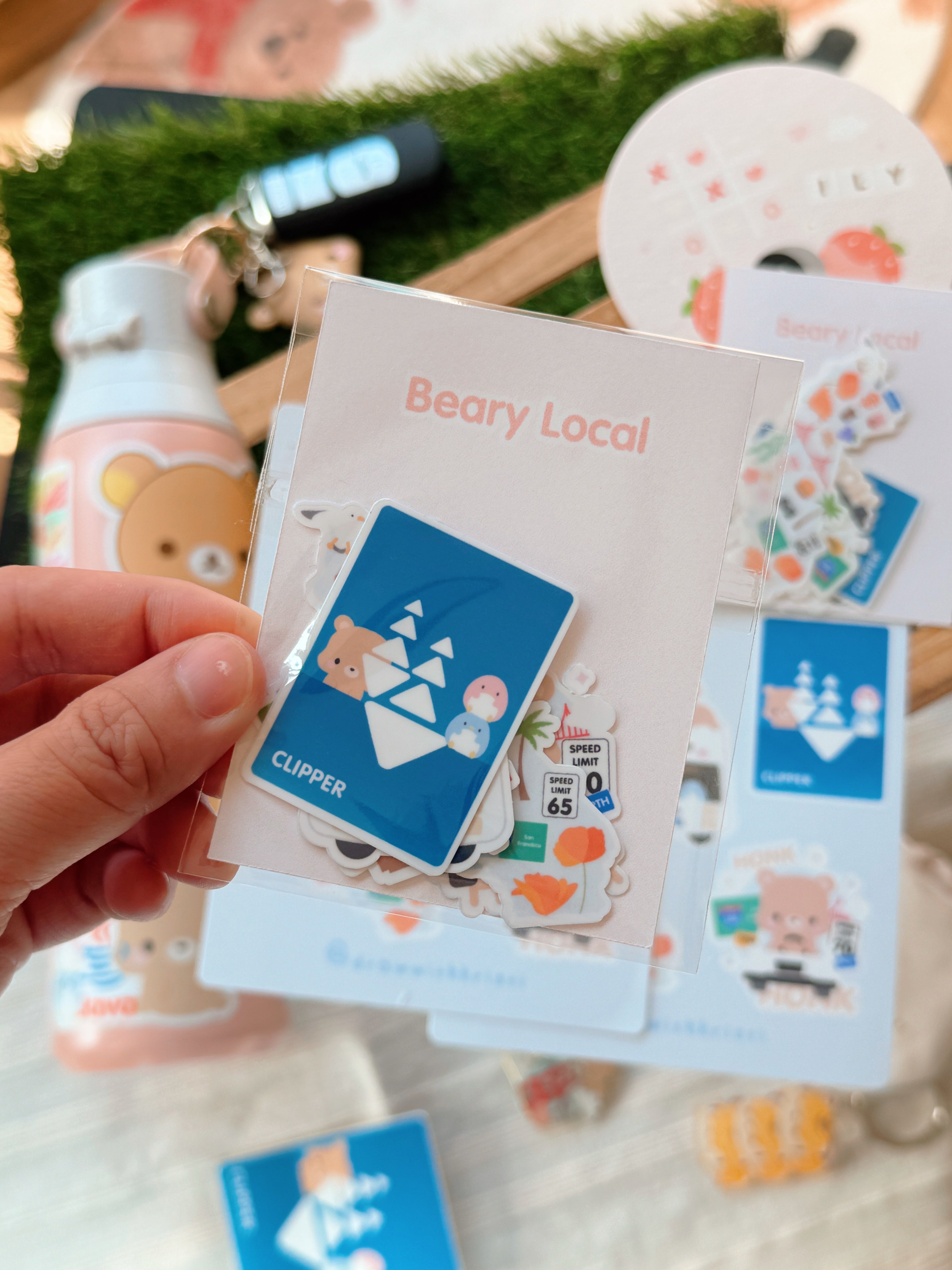 Beary Local Sticker Sheet (Handmade)