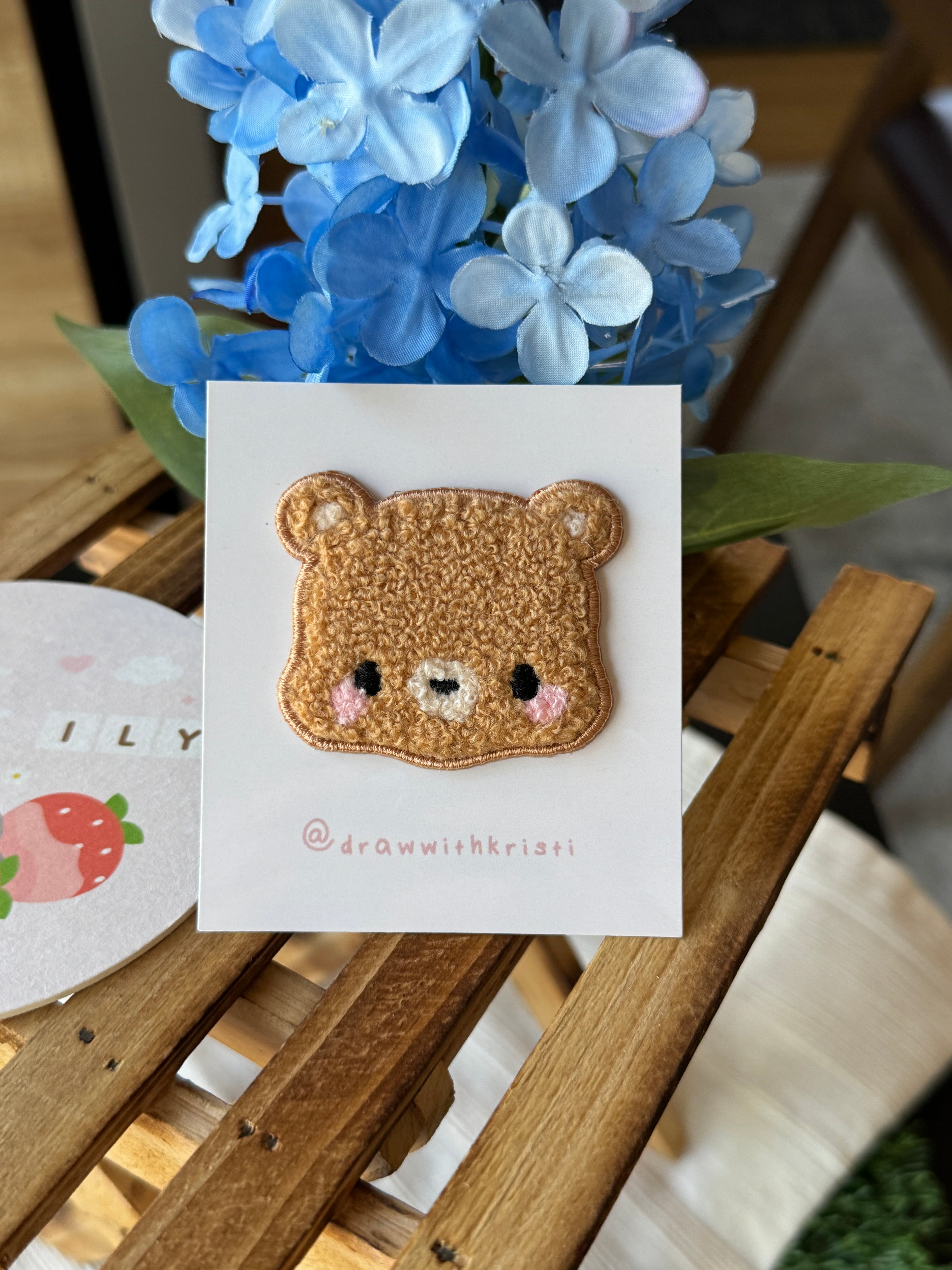 Brown Bear Iron-On Patch (Toffee)