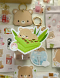 Pandan Waffle Vinyl Sticker