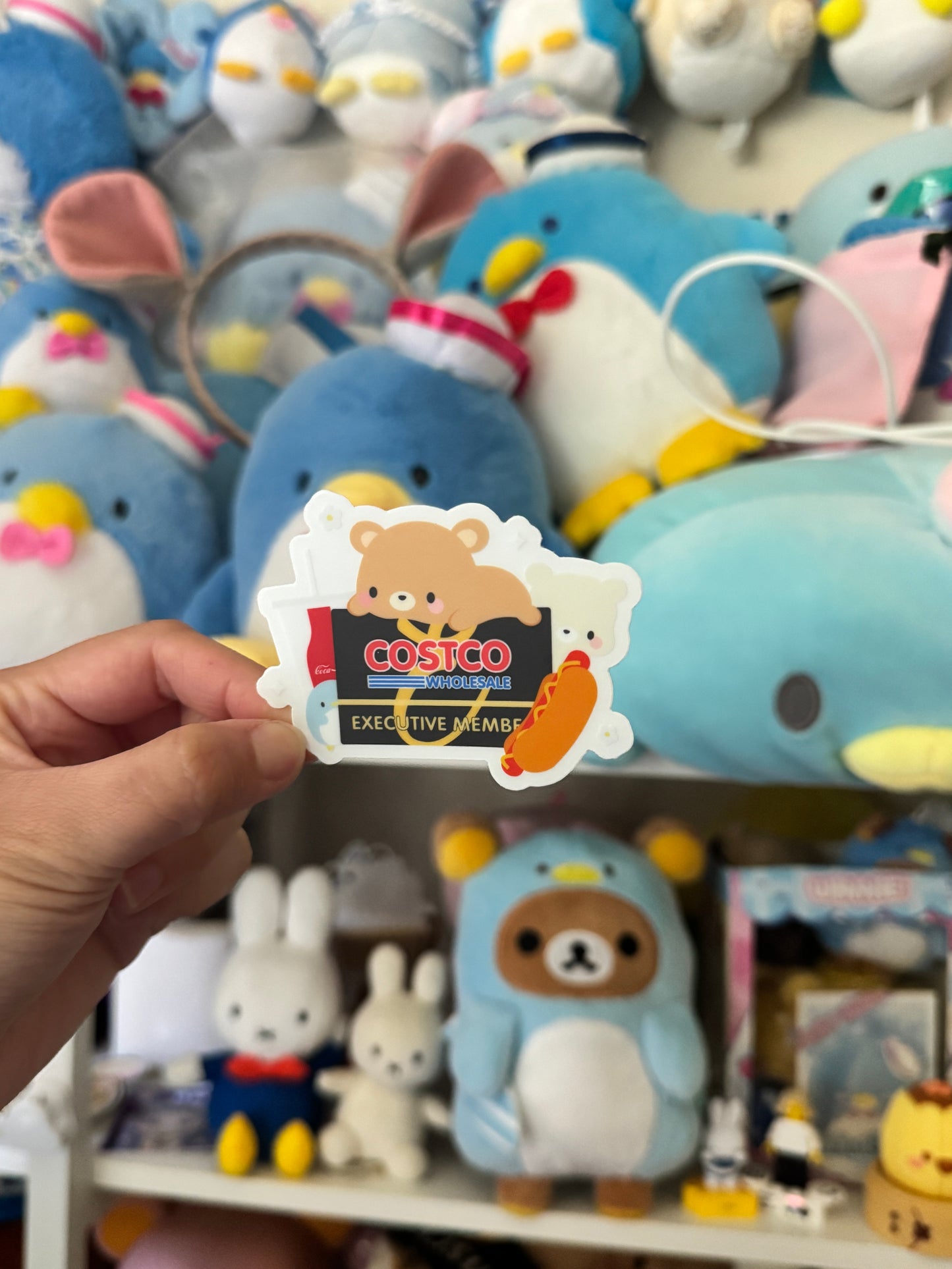 Costco Executive Member Fanart Clear Vinyl Sticker (Coca Cola Version)