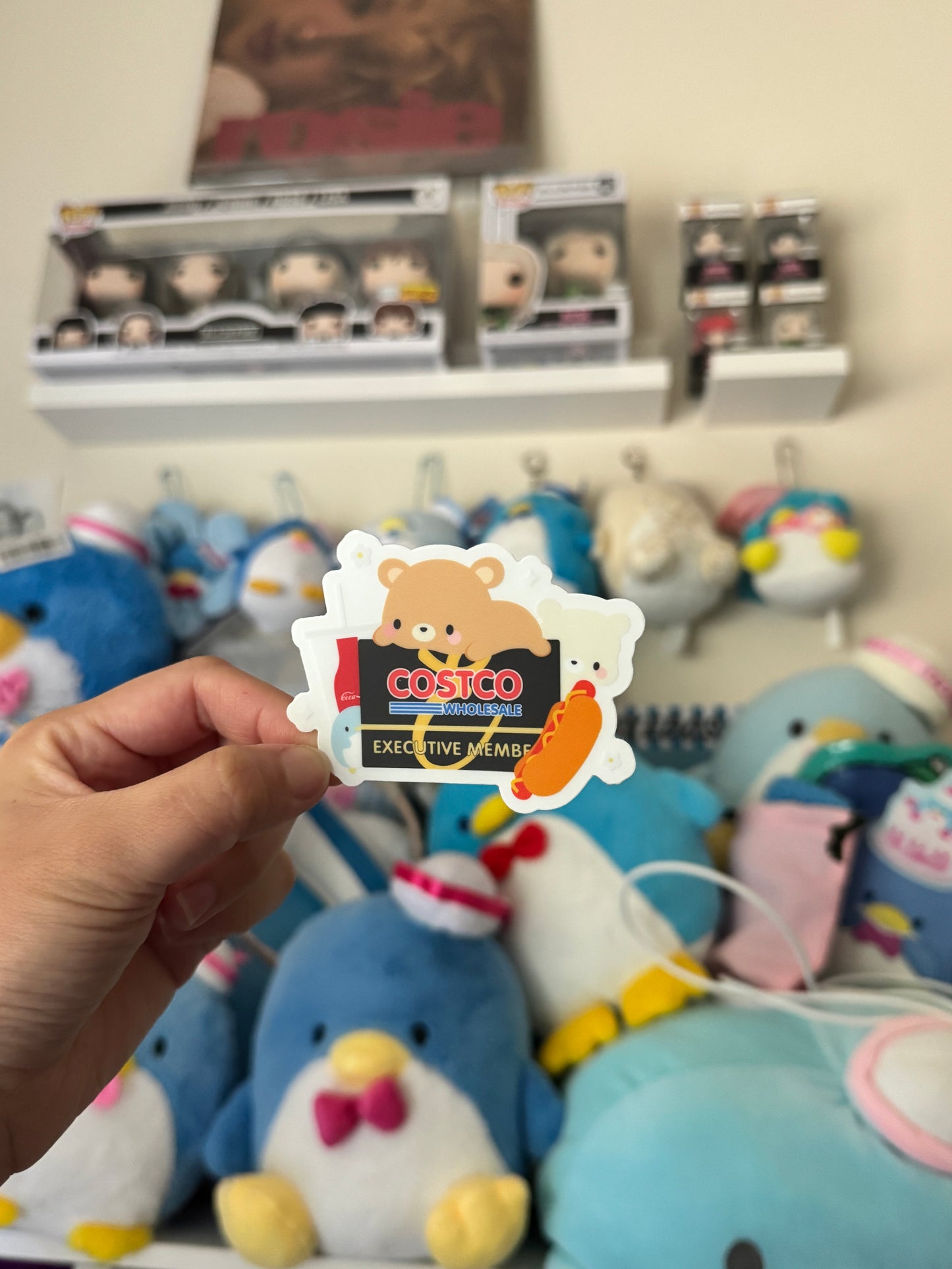 Costco Executive Member Fanart Clear Vinyl Sticker (Coca Cola Version)