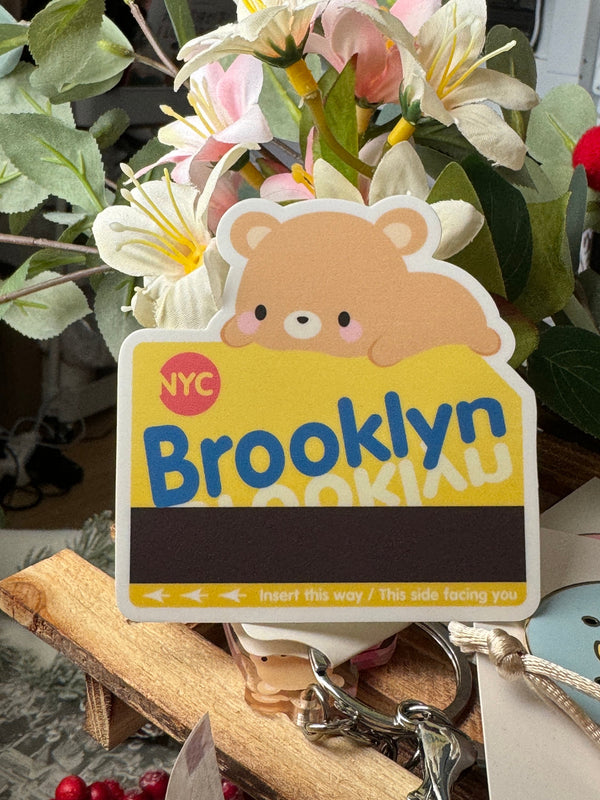 New York Metro Card Vinyl Sticker | New York Gift Idea | Brooklyn ...